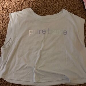 Pure Barre Soft Blue Cropped Tank